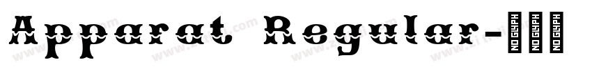 Apparat Regular字体转换